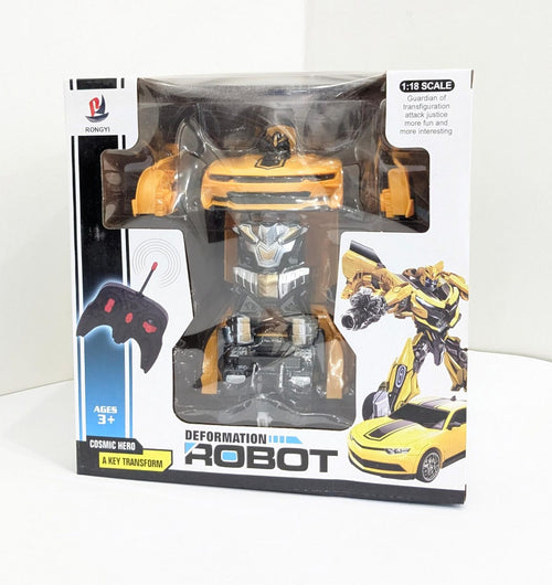 2-in-1 RC Transforming Robot Car with Remote Control