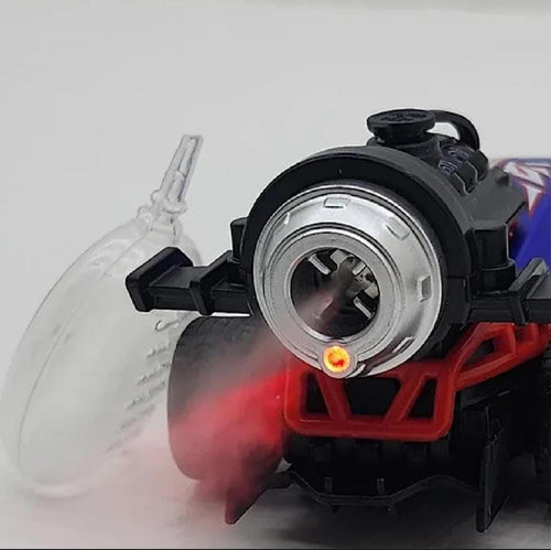 Red Beast Racer with Fog Mist Effect - Compact Metal Car with Pull-Back Speed, 5 Inch Model For Kids