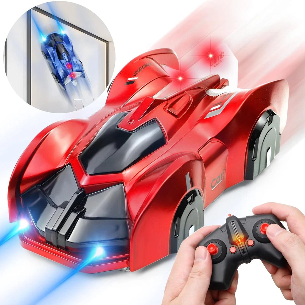 RC Wall Climbing Car with LED Lights & Remote Control